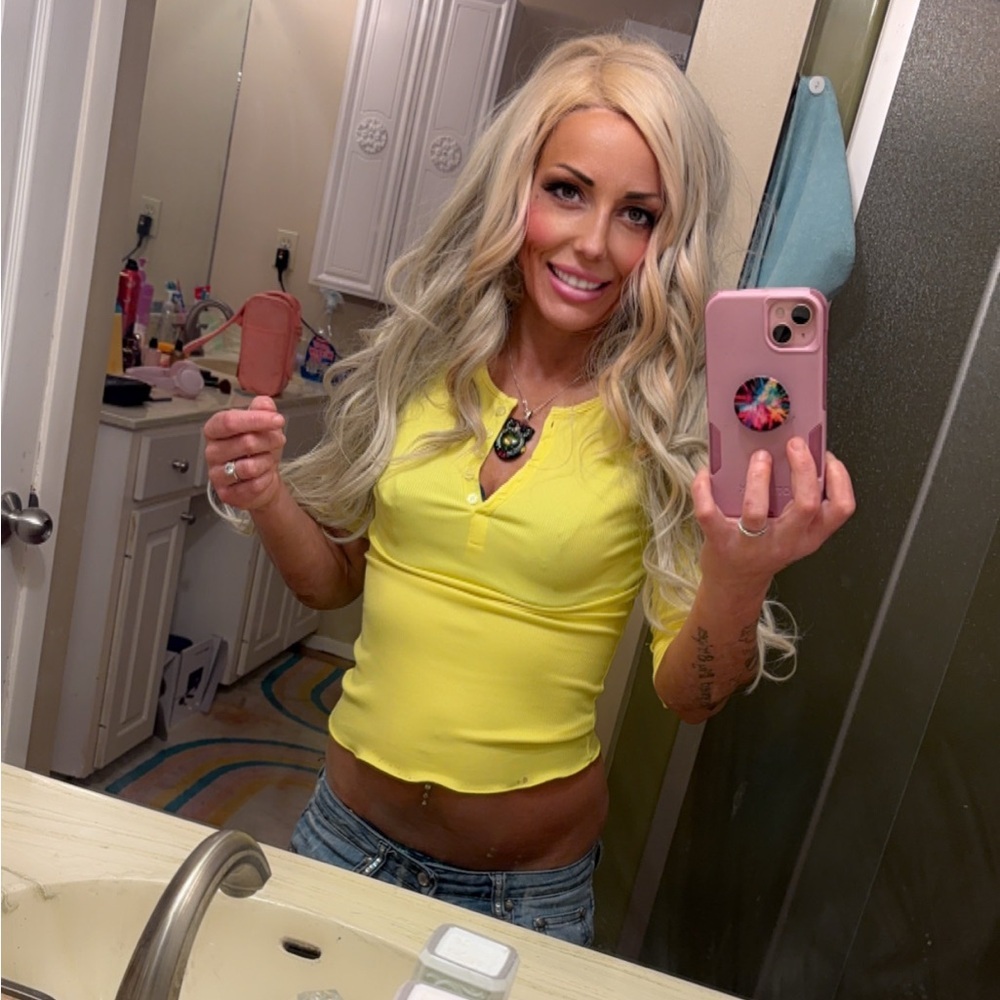 Neon Yellow Thermal Top​